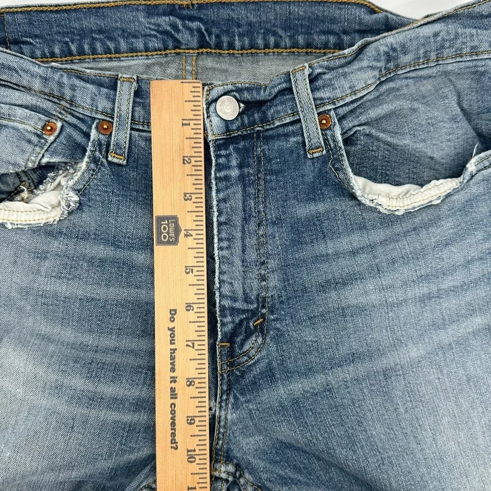 Levi's Slim Tapered Fit Mens 34x30 Jeans Blue Denim Stretch 5 Pockets Mid Rise